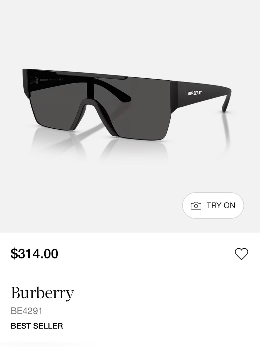 ⭐️ Authentic Burberry Shield Sunglasses BE 4291 ⭐️ $314 RETAIL PRICE